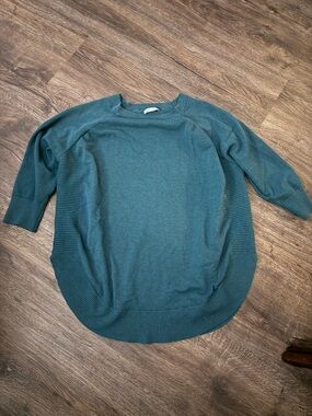 Dex Teal Knit Sweater Top